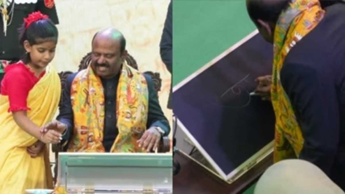 बंगाल के राज्यपाल ने बांग्ला का पहला पाठ पढ़ा, बोले : मुझे इस भाषा से प्यार है